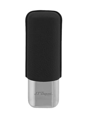 2 cigar case Leather case black
