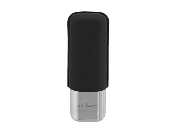 183260 2 cigar case Leather case black