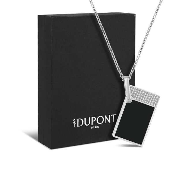 Lighter Necklace S.T. Dupont Chrome and Black