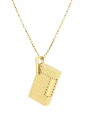 collier-briquet-st-dupont-dore-001.jpg Lighter Necklace S.T. Dupont Gold